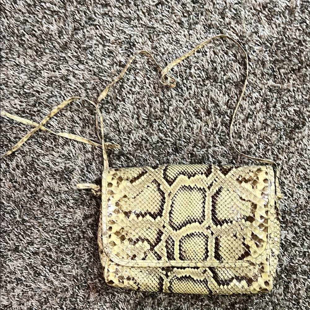Snake Print Crossbody Bag